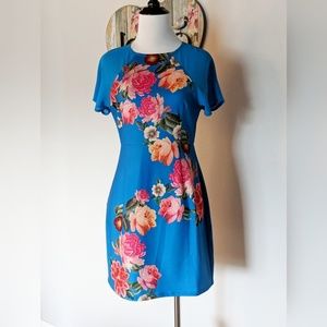 Minkpink blue floral dress - NWOT
